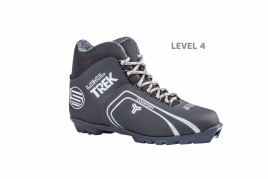 Лыжные ботинки TREK Level4 SNS черный (лого серый)