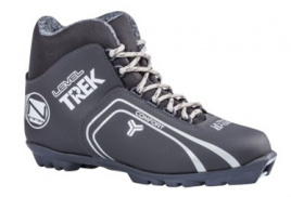 Лыжные ботинки TREK Level4 NNN черный (лого серый)
