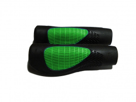 Ручки руля JD-906-А резиновые широкие зеленые