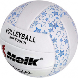 Мяч волейбольный "Meik-2898" (синий) PU 2.5, 270 гр, машинная сшивка