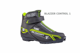 Лыжные ботинки TREK BlazzerControl1 NNN черный (лого лайм неон)