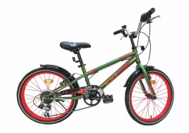 Велосипед BlackAqua Sport 20" 6ск (хаки-оранжевый)