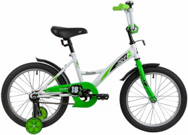 Велосипед NOVATRACK 18" STRIKE бело-зеленый