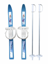 Лыжи детские "Олимпик-спорт" 66/75 см,палки, сетка