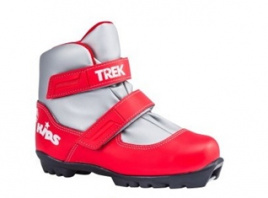 Лыжные ботинки TREK Kids1 NNN красный (лого белый)