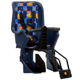 Кресло детское заднее GH-029LG синее  с разноцветным текстилем