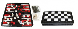 Игра магнитная малая 3 в 1 (шашки, шахматы, нарды)