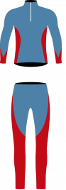 Гоночный костюм Nordski Active Blue/Red