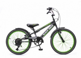 Велосипед BlackAqua Sport 20" 6ск (черно-зеленый)