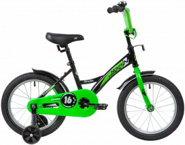 Велосипед NOVATRACK 16" STRIKE черный-зеленый