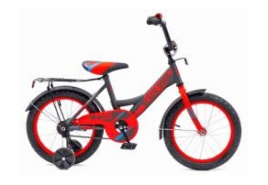 Велосипед BlackAqua 1405 светящиеся колеса, серо-красный