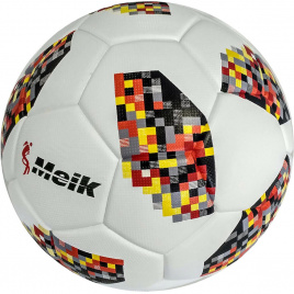 Мяч футбольный MK121 белый-черный-оранж