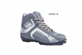 Лыжные ботинки TREK Omni6 NNN металлик (лого серебро)