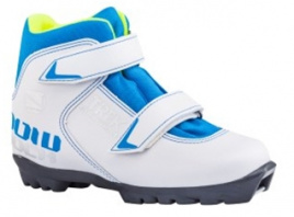 Лыжные ботинки TREK Snowrock2 NNN белый (лого синий)