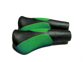 Ручки руля JD-903 резиновые широкие зеленые