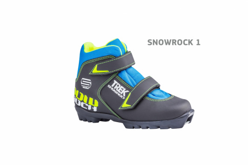 Лыжные ботинки TREK Snowrock1 SNS черный (лого лайм неон) фото 1
