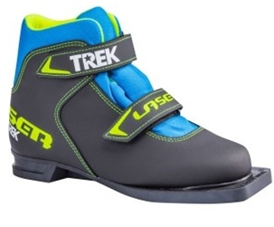 Лыжные ботинки TREK Lazer1 NN75 черный (лого лайм неон) фото 1