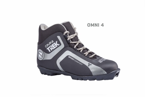 Лыжные ботинки TREK Omni4 SNS черный (лого серый) фото 1