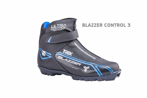 Лыжные ботинки TREK BlazzerControl3 NNN черный (лого синий) фото 1