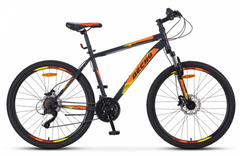 Велосипед 26" Десна-2610 MD (21 ск) F010 (20", т.серый/оранжевый) фото 1