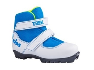 Лыжные ботинки TREK Kids2 NNN белый (лого синий) фото 1