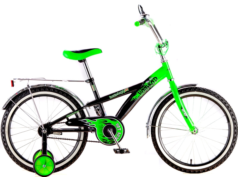 Велосипед BA Hot-Rot 14" зеленый фото 1